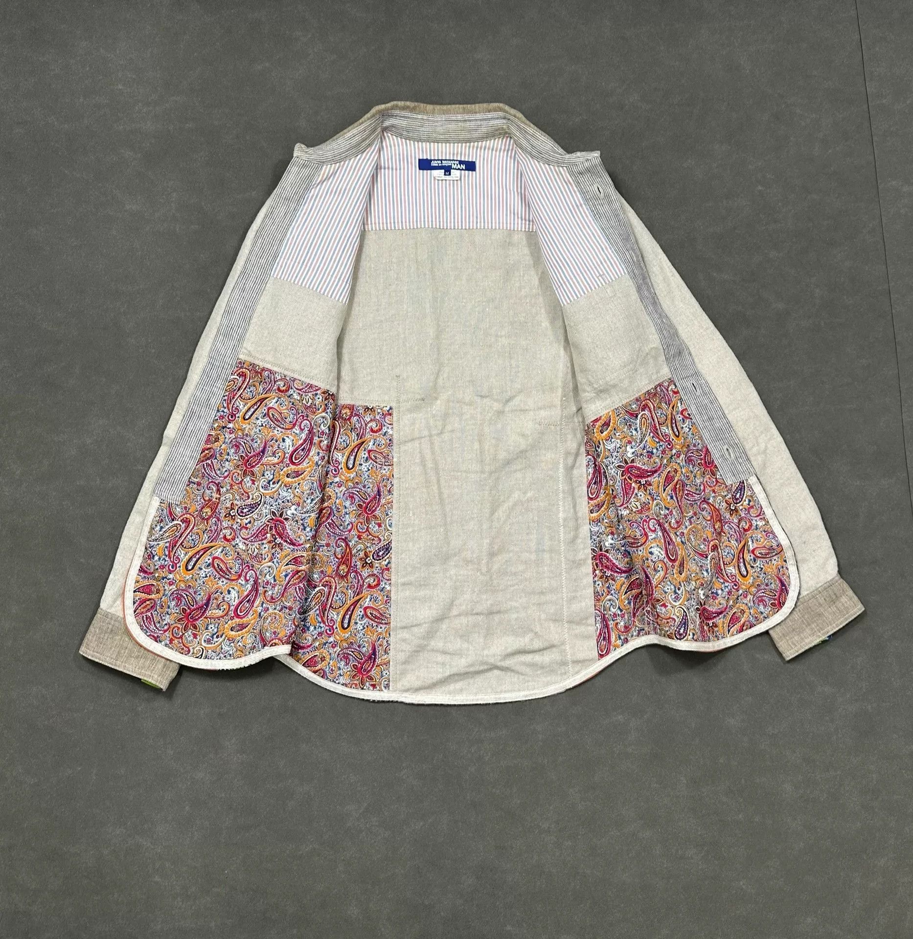 Junya Watanabe junya watanabe patchwork cotton-linen jacket Size US M / EU 48-50 / 2 - 8 Thumbnail