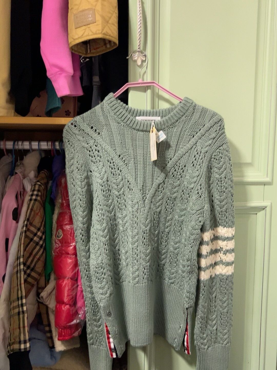 Thom Browne thom browne knitted wool sweater for women Size US M / EU 48-50 / 2 - 2 Thumbnail