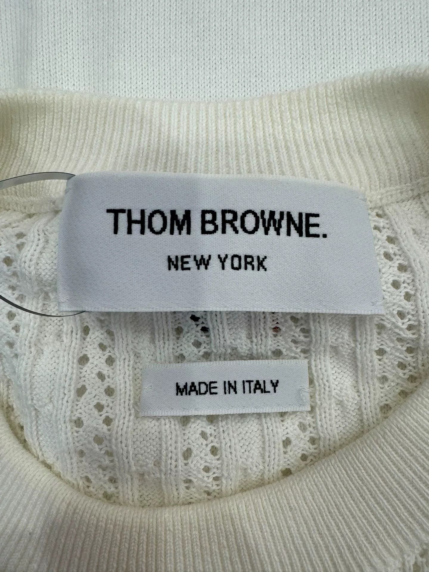 Thom Browne thom browne white knitted dress with logo Size US M / EU 48-50 / 2 - 6 Thumbnail