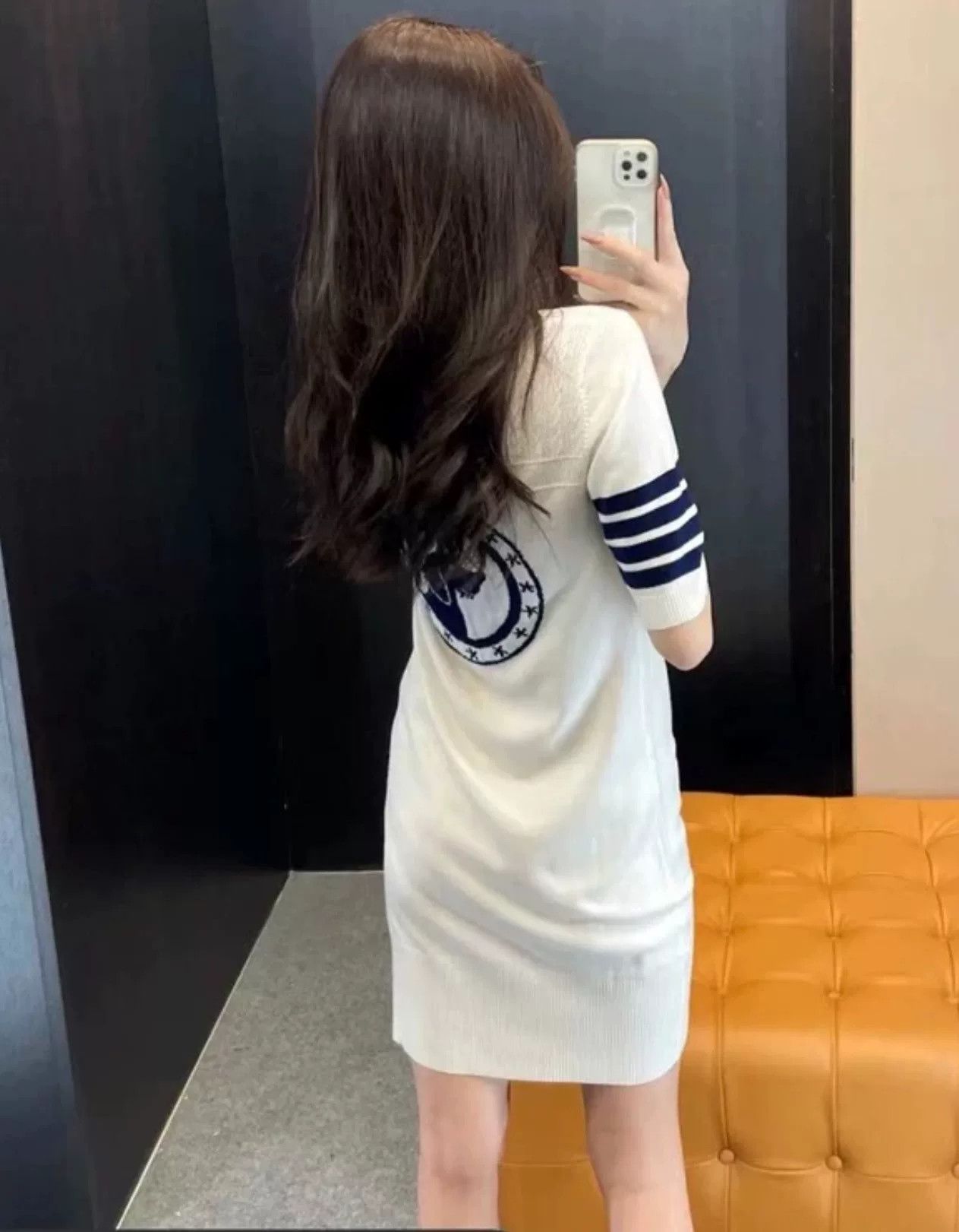 Thom Browne thom browne white knitted dress with logo Size US M / EU 48-50 / 2 - 2 Thumbnail