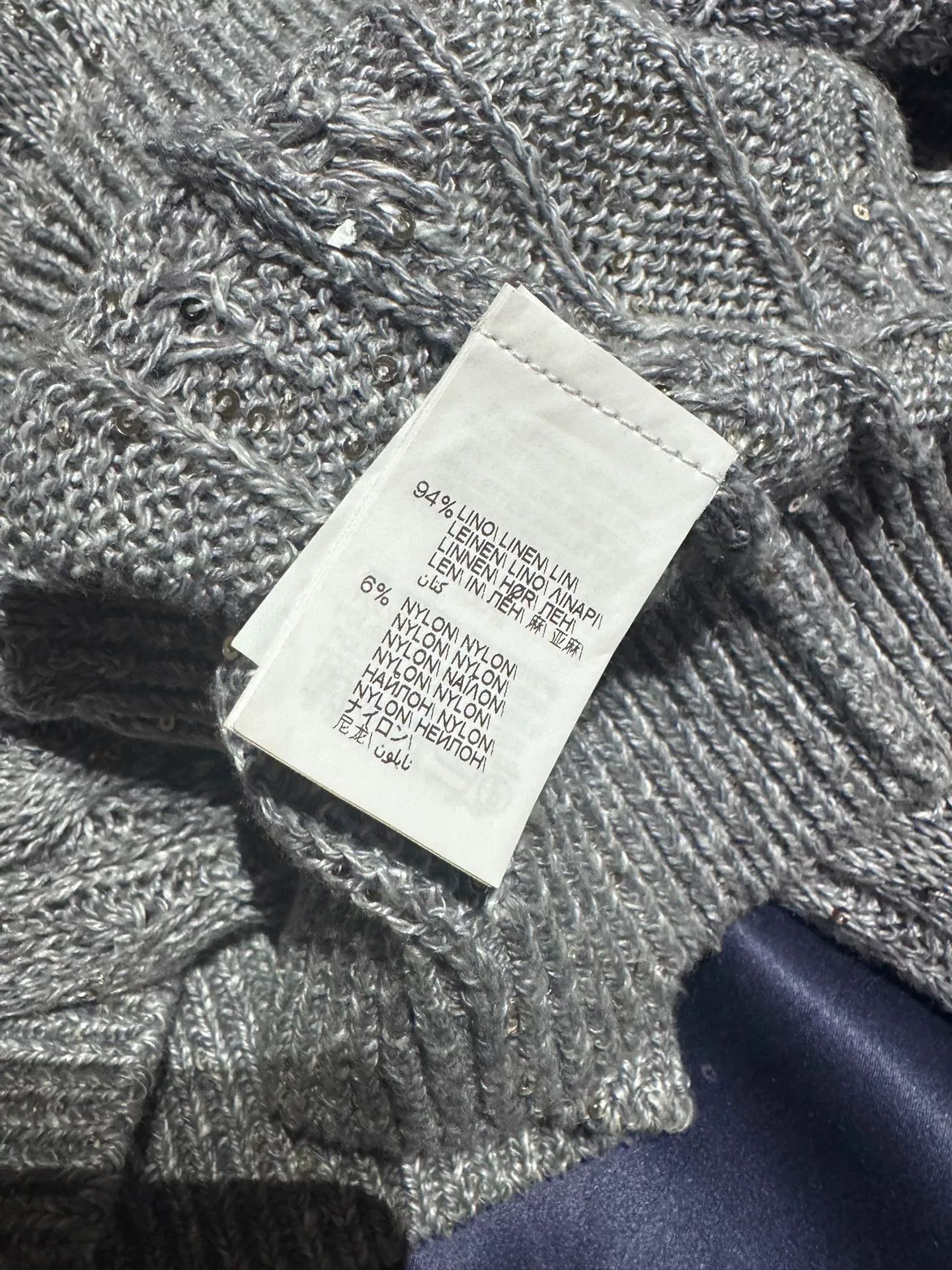 The Row gray linen knit cardigan Size US XS / EU 42 / 0 - 5 Thumbnail