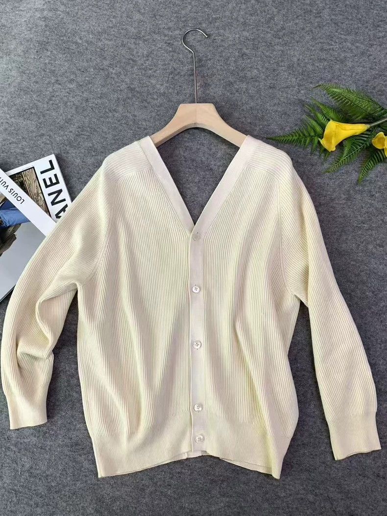 Hermes HERMES V-Neck Knit Cardigan Coat Size US S / EU 44-46 / 1 - 3 Thumbnail