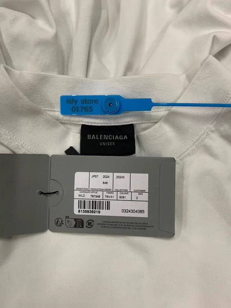 Balenciaga Balenciaga Logo Print Crewneck T-Shirt Size US S / EU 44-46 / 1 - 5 Thumbnail