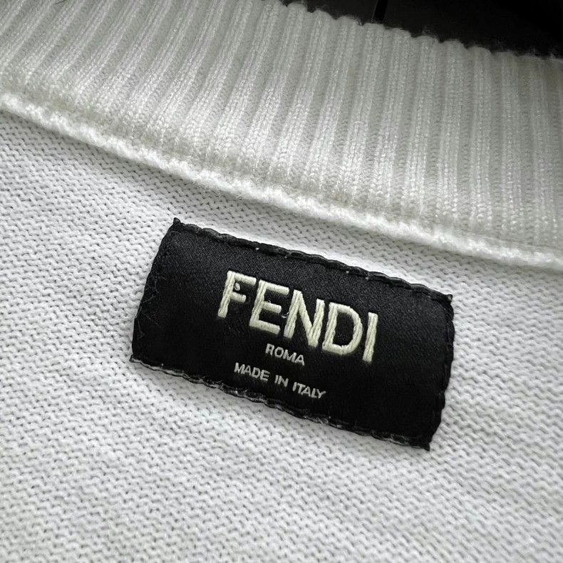 Fendi FENDI FF Logo Knit Short Sleeve Top Size US M / EU 48-50 / 2 - 3 Thumbnail