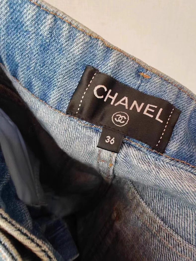 Chanel Chanel Blue Denim Jeans Size 36 Size US 36 / EU 52 - 2 Thumbnail