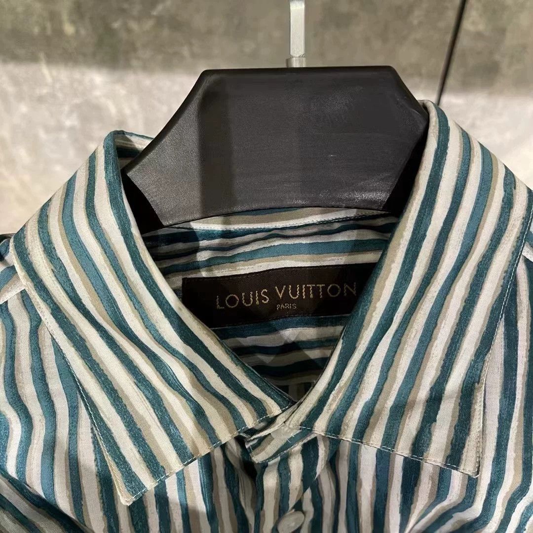 Louis Vuitton LV Striped Long Sleeve Shirt Size US XL / EU 56 / 4 - 5 Thumbnail