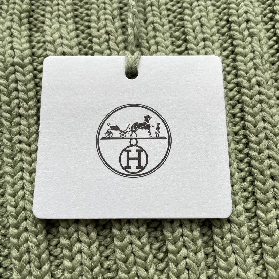 Hermes Hermes Green Loose Knit Sweater M Size US M / EU 48-50 / 2 - 7 Thumbnail
