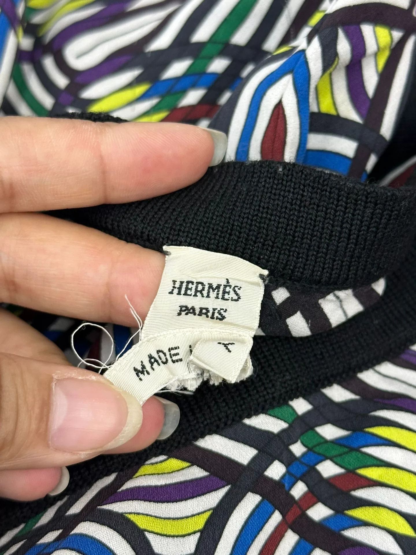 Hermes Hermes Silk Printed Long Sleeve Top Size US M / EU 48-50 / 2 - 4 Thumbnail