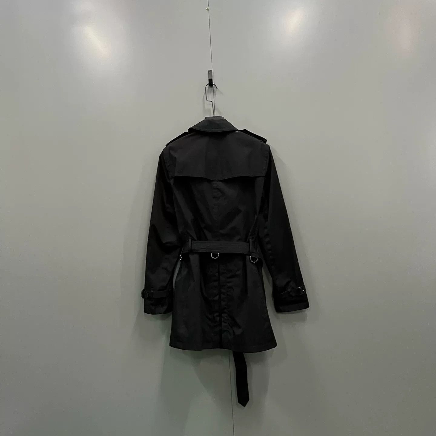 Burberry Burberry Black Double-Breasted Trench Coat Size US L / EU 52-54 / 3 - 2 Thumbnail