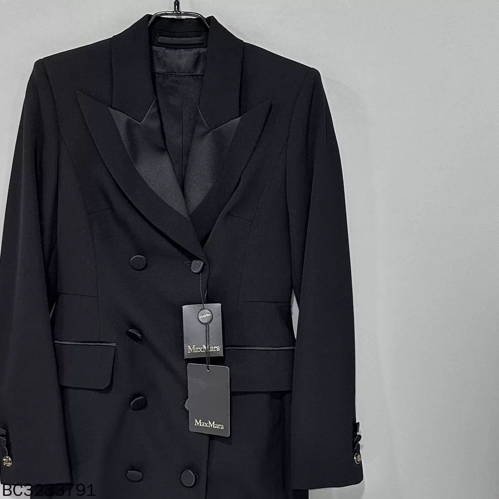 Max Mara long black coat by MaxMara Size US XXS / EU 40 - 2 Thumbnail