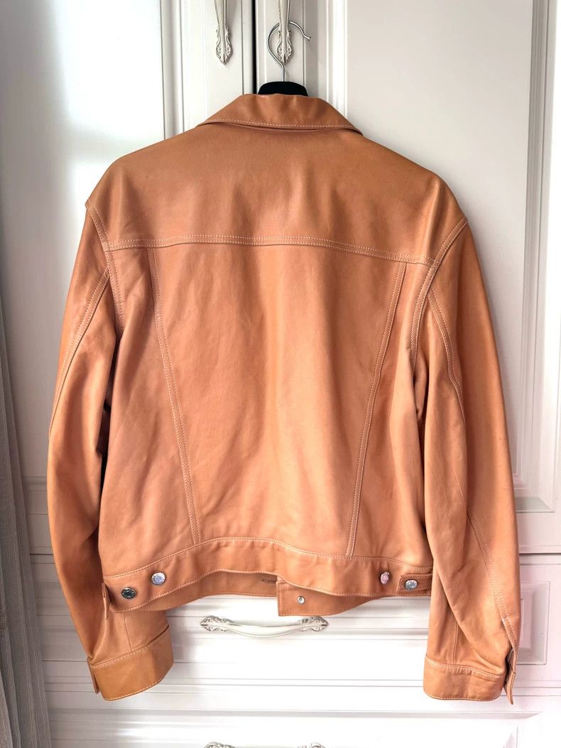 Helmut Lang Helmut Lang Orange Pink Leather Jacket Size US L / EU 52-54 / 3 - 2 Thumbnail