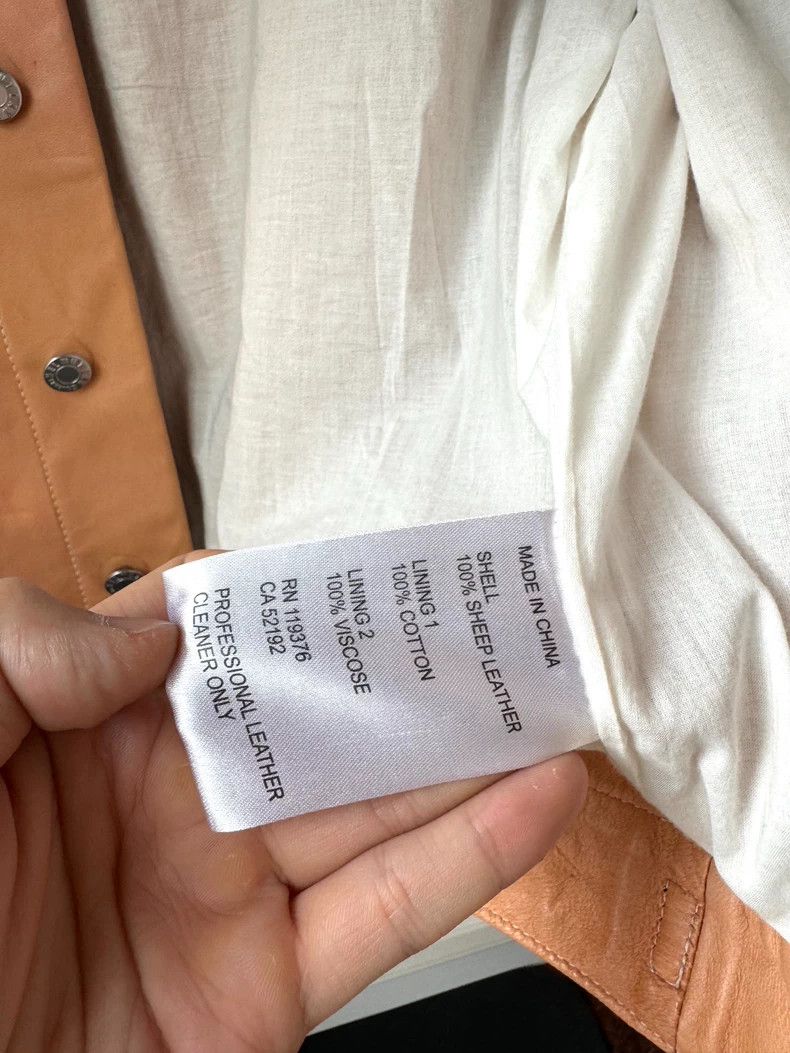 Helmut Lang Helmut Lang Orange Pink Leather Jacket Size US L / EU 52-54 / 3 - 4 Thumbnail