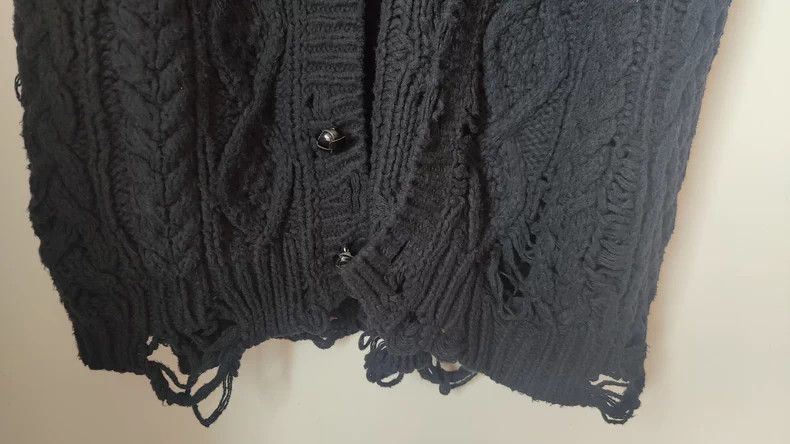 Number (N)ine Number Nine 05SS Distressed Knit Vest Size US XXL / EU 58 / 5 - 5 Thumbnail