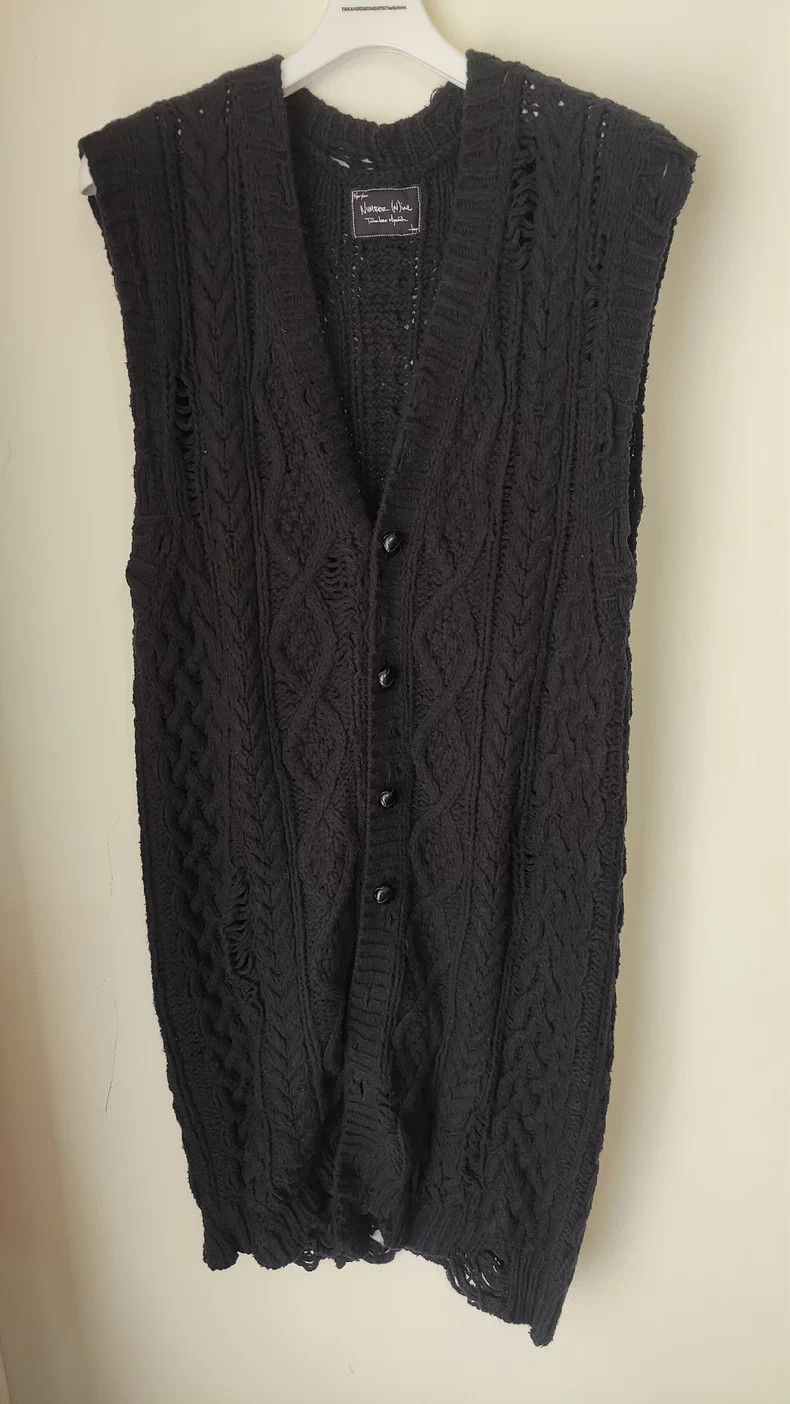 Number (N)ine Number Nine 05SS Distressed Knit Vest Size US XXL / EU 58 / 5 - 3 Thumbnail