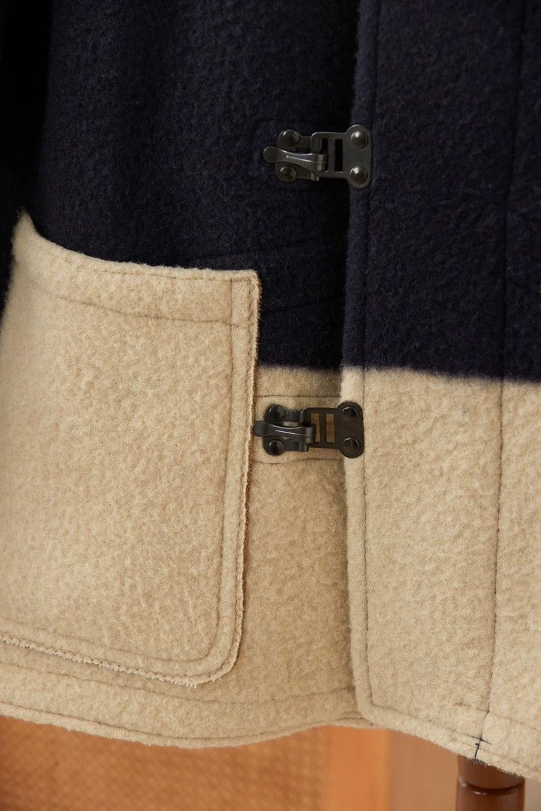 Nigel Cabourn Nigel Cabourn Navy Duffle Coat Size US XL / EU 56 / 4 - 3 Thumbnail