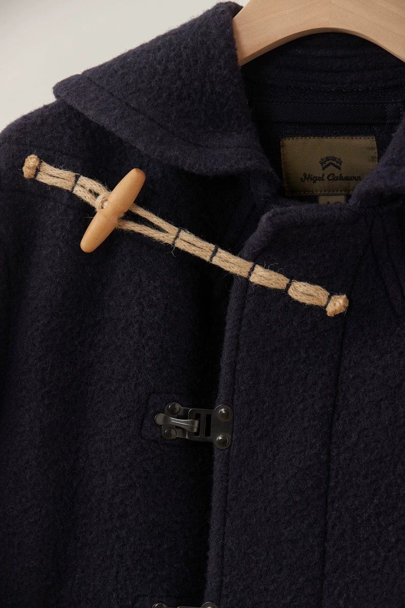 Nigel Cabourn Nigel Cabourn Navy Duffle Coat Size US XL / EU 56 / 4 - 4 Thumbnail