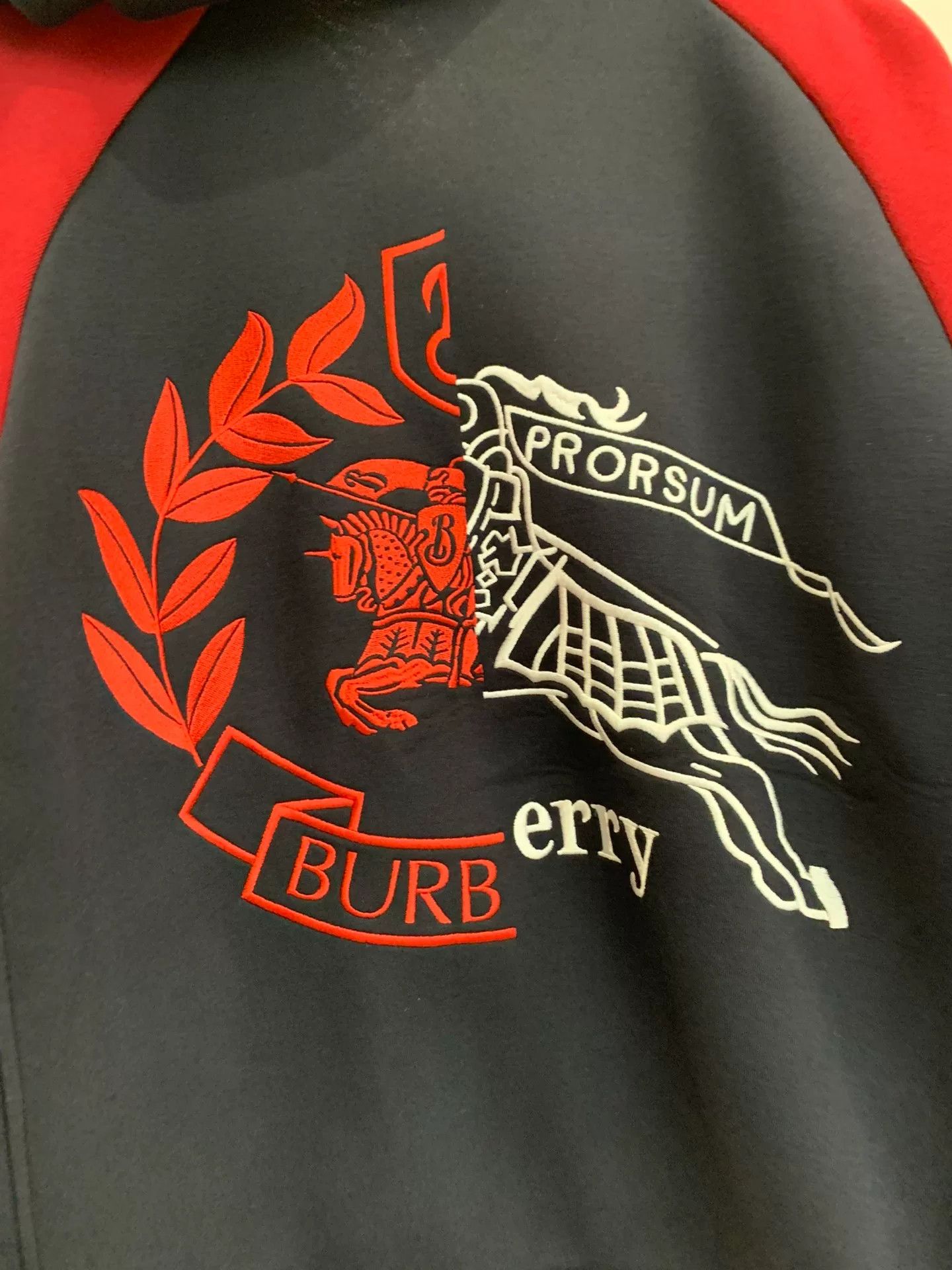 Burberry Burberry Black Red Hoodie Jacket S Size US S / EU 44-46 / 1 - 4 Thumbnail
