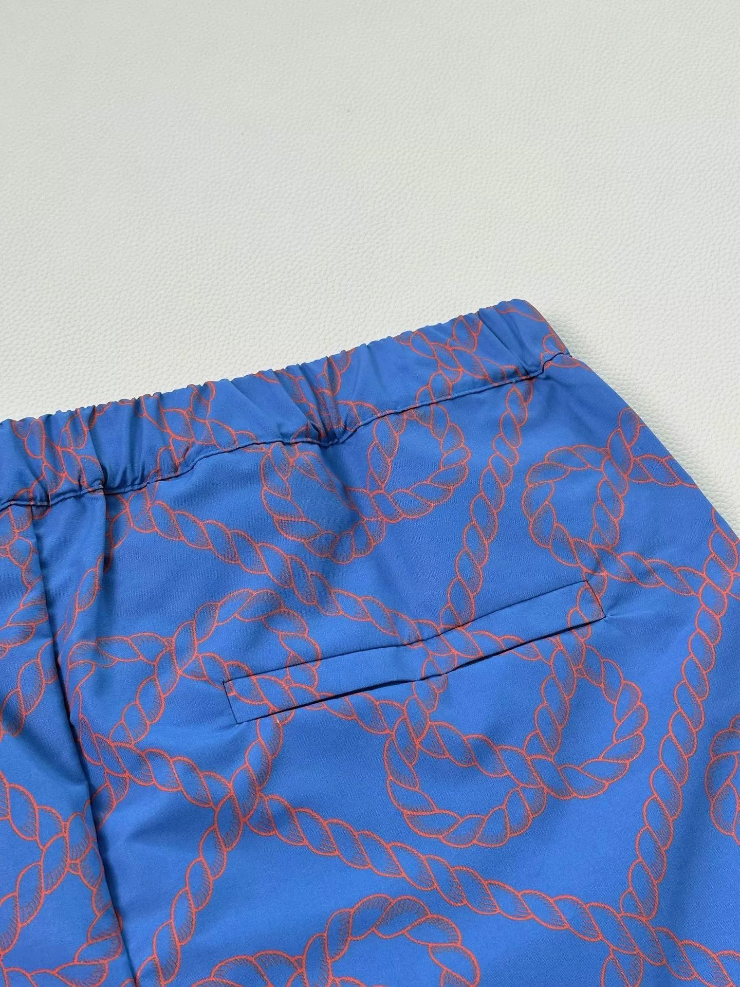 Hermes Hermes Blue Heart Print Drawstring Shorts Size US 36 / EU 52 - 6 Thumbnail