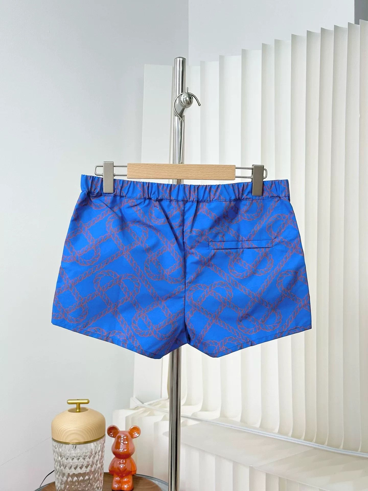 Hermes Hermes Blue Heart Print Drawstring Shorts Size US 36 / EU 52 - 2 Thumbnail
