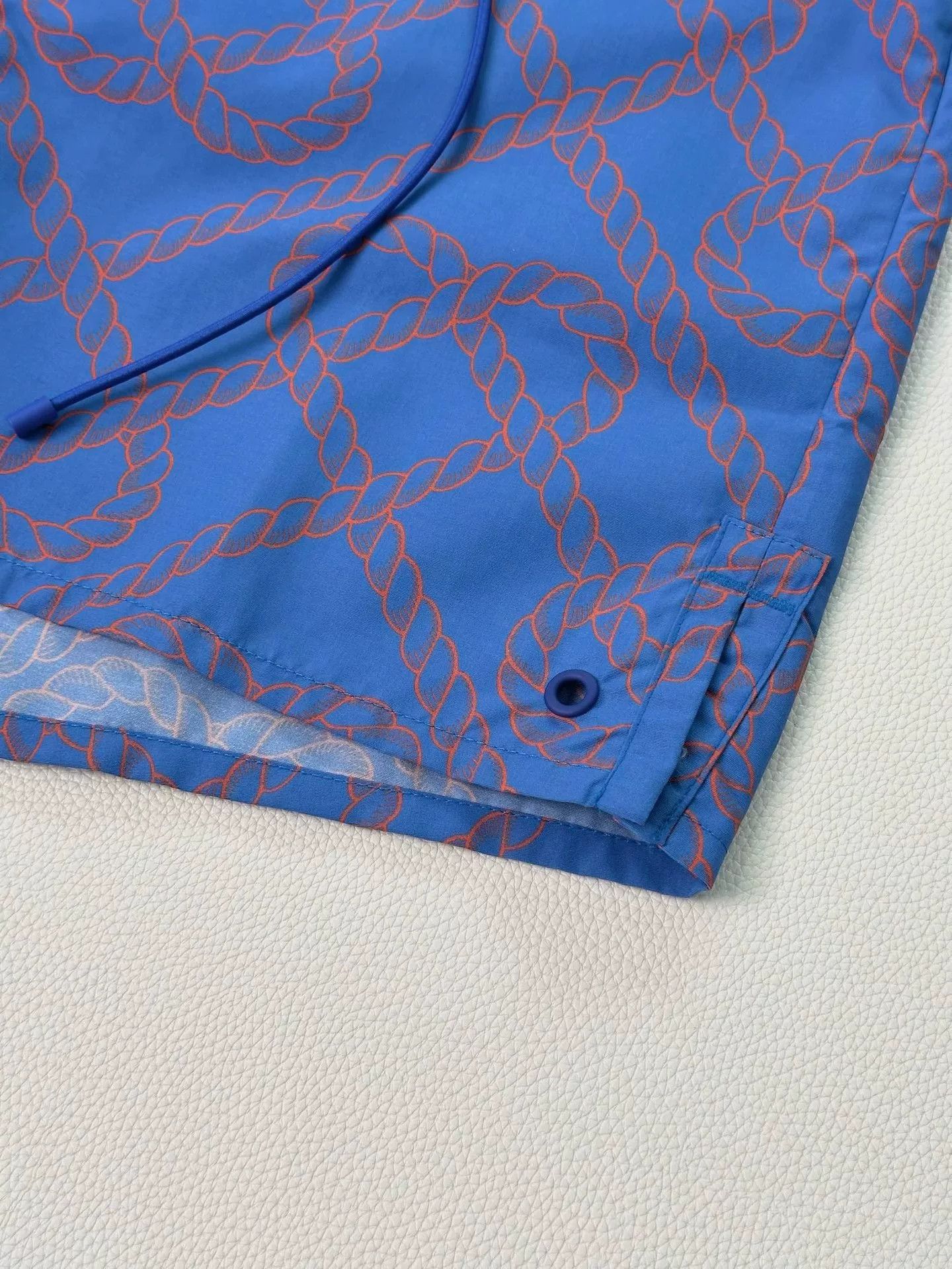 Hermes Hermes Blue Heart Print Drawstring Shorts Size US 36 / EU 52 - 5 Thumbnail