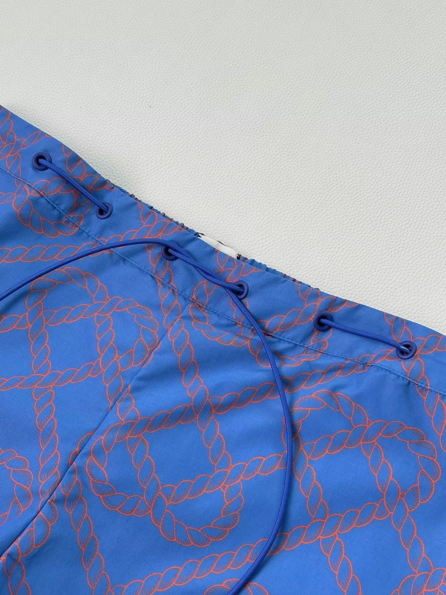 Hermes Hermes Blue Heart Print Drawstring Shorts Size US 36 / EU 52 - 4 Thumbnail