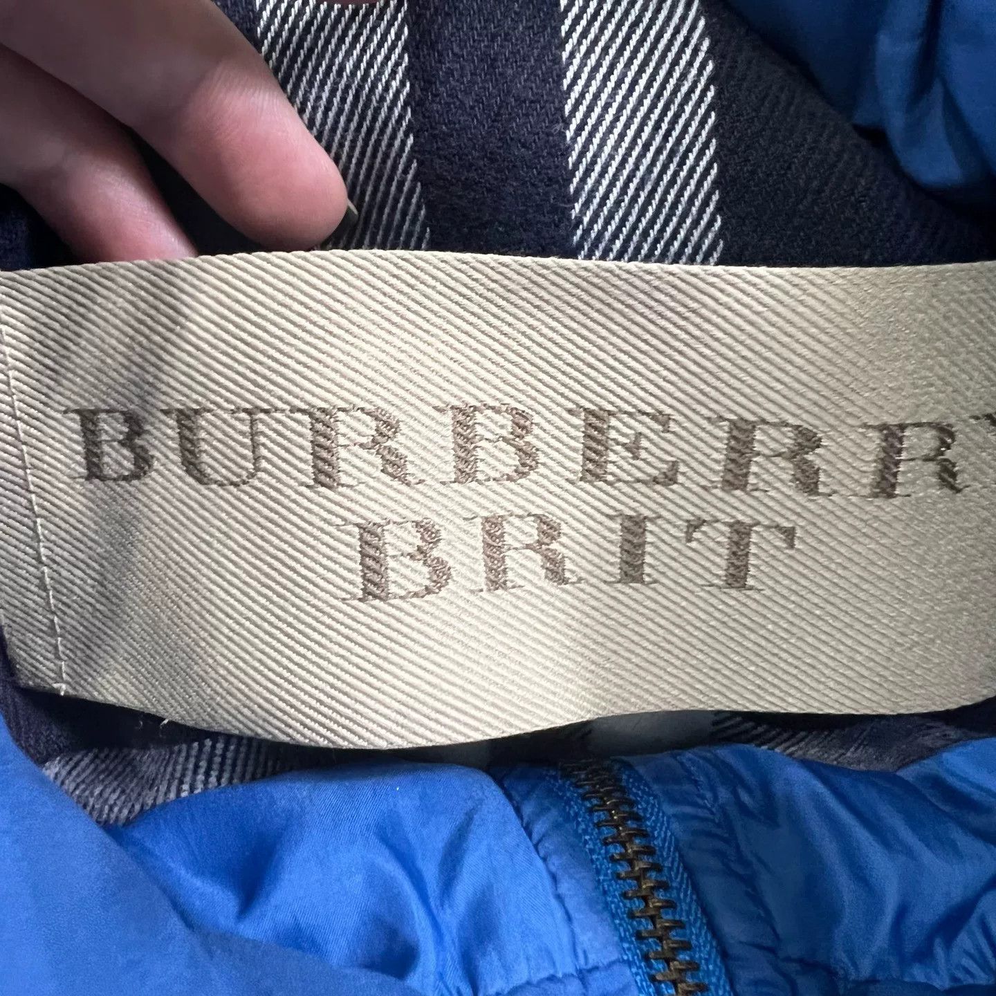 Burberry Burberry Blue Hooded Down Coat Size US XXL / EU 58 / 5 - 3 Thumbnail