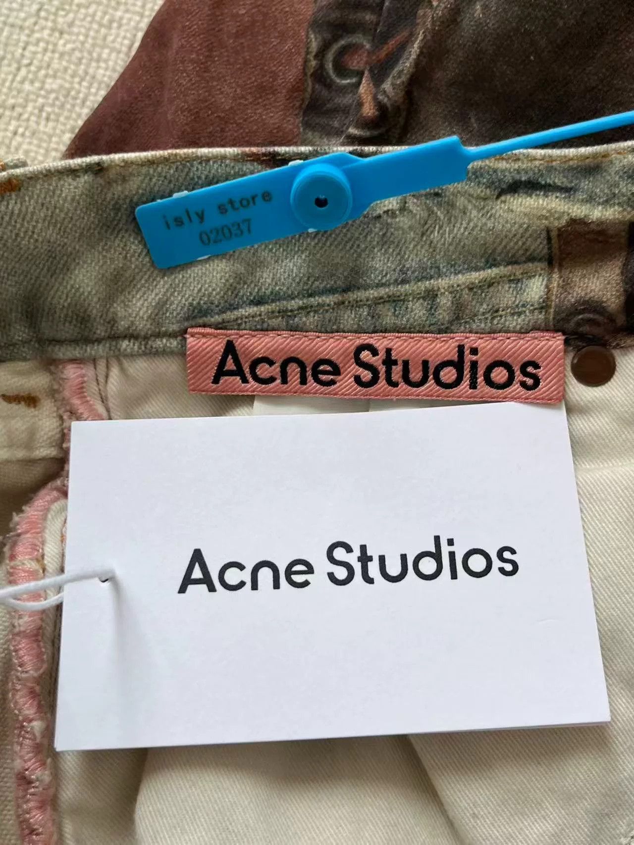 Acne Studios Acne Studios Baggy Print Wide-Leg Jeans Size US 44 / EU 60 - 5 Thumbnail