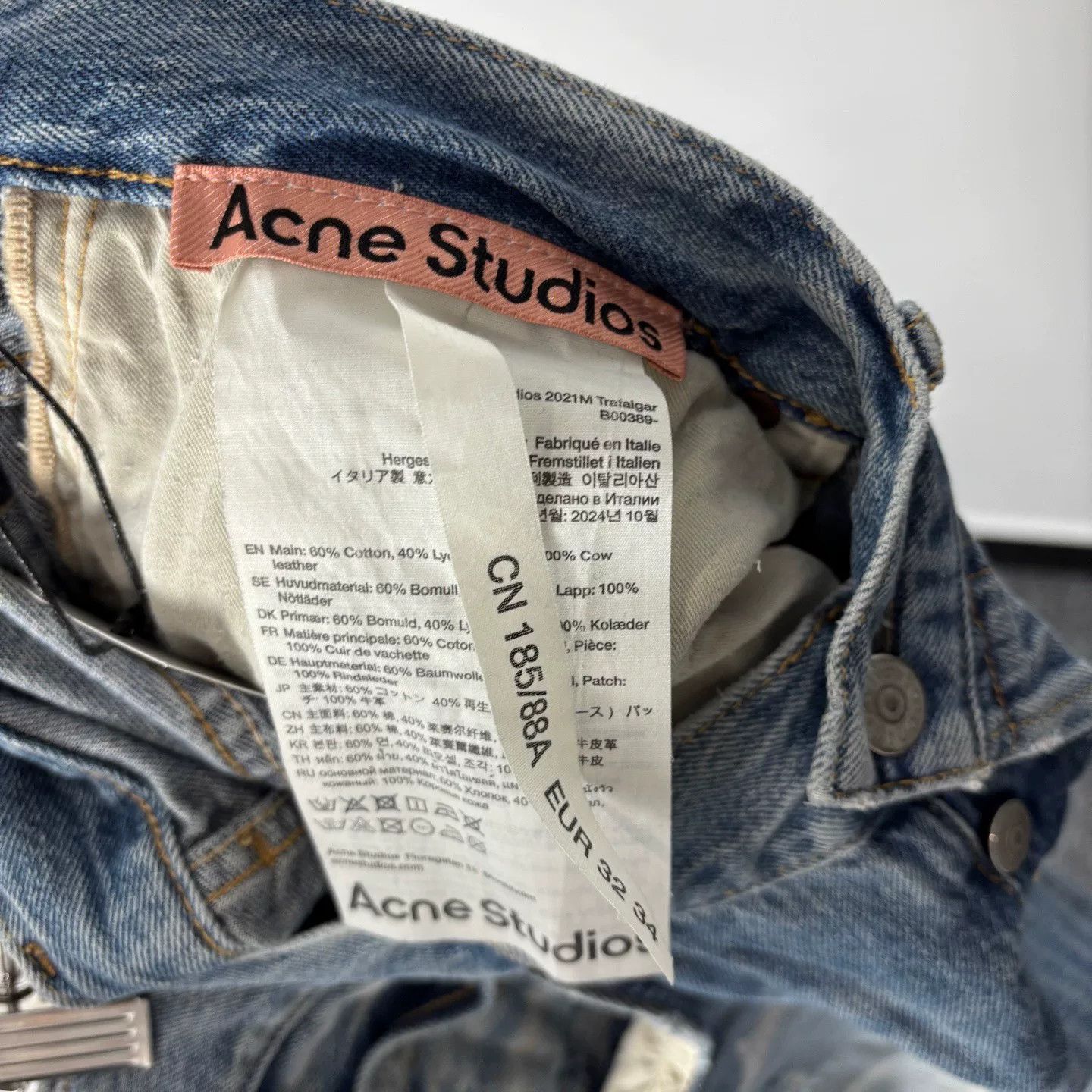 Acne Studios Acne Studios Washed Blue Ink Jeans Size US 34 / EU 50 - 3 Thumbnail