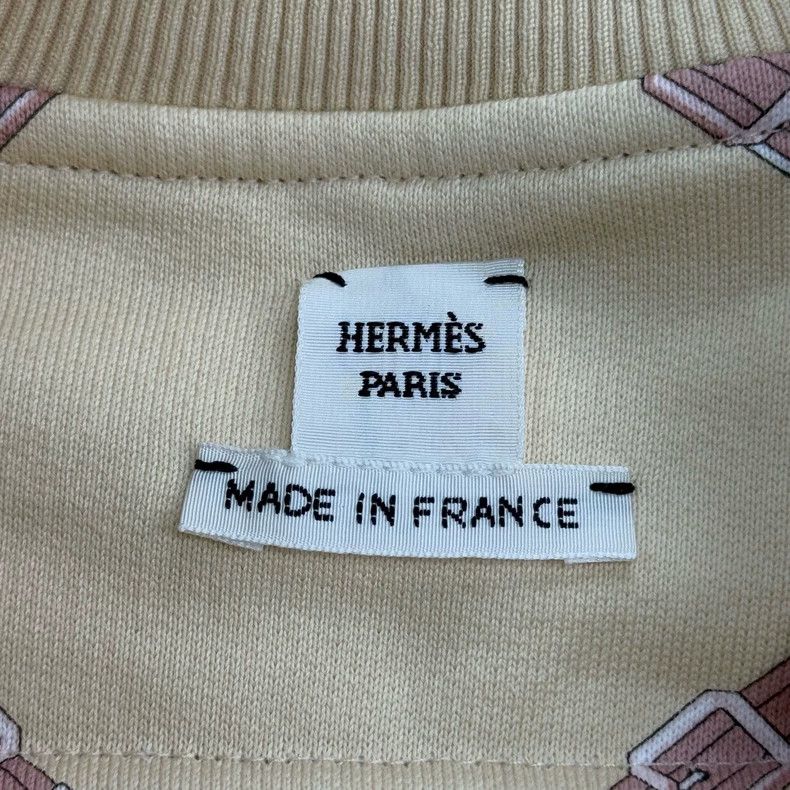 Hermes Hermes Beige Chain Pattern Sweatshirt Size US M / EU 48-50 / 2 - 5 Thumbnail