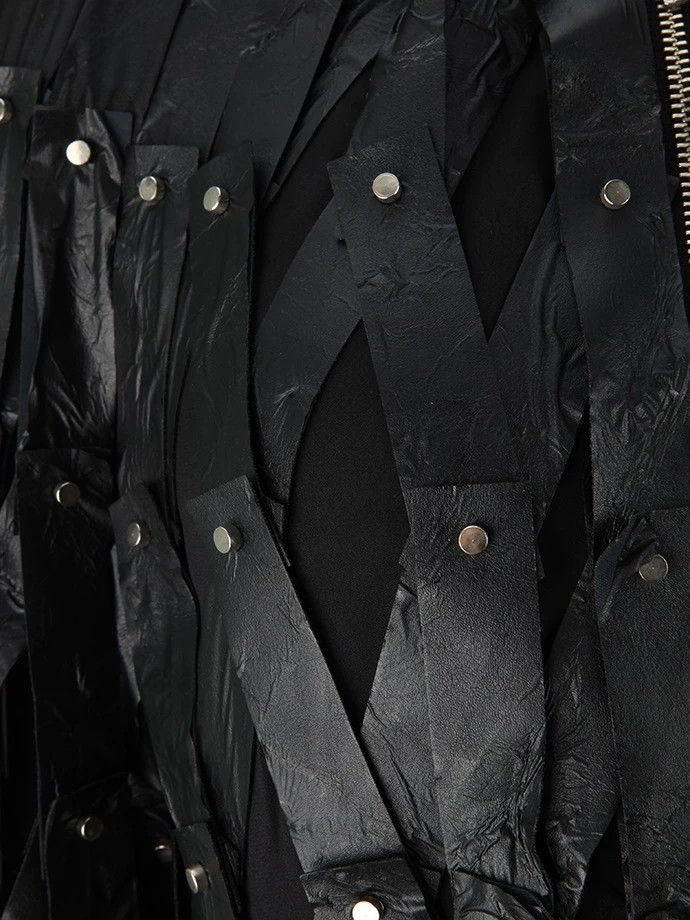Comme des Garcons CDG Noir Kei Ninomiya Leather Zip Jacket Size US S / EU 44-46 / 1 - 7 Thumbnail