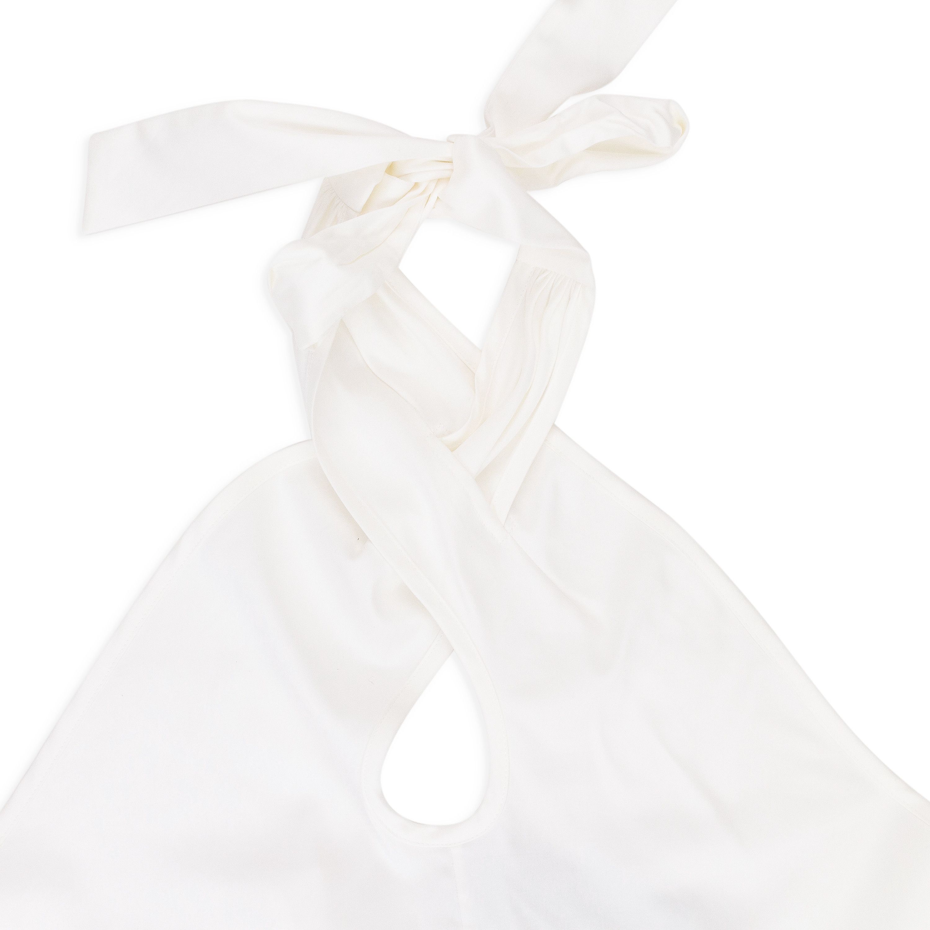 WHITE CROSS-TIE BLOUSE SIZE XS