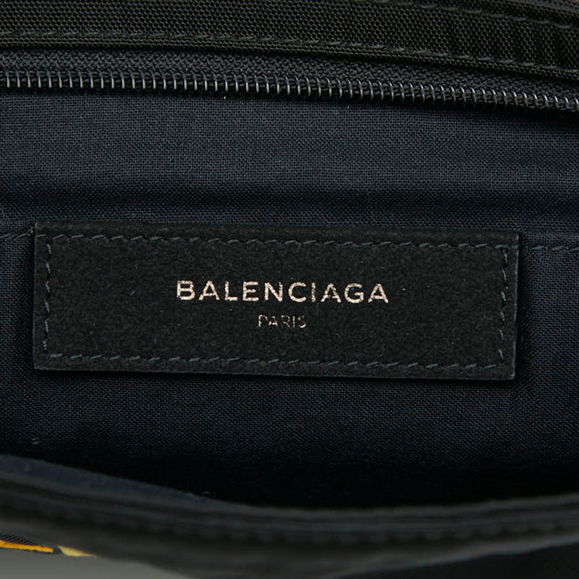 Balenciaga Balenciaga logo clutch bag in black and multicolored nylon for women. Size ONE SIZE - 7 Thumbnail