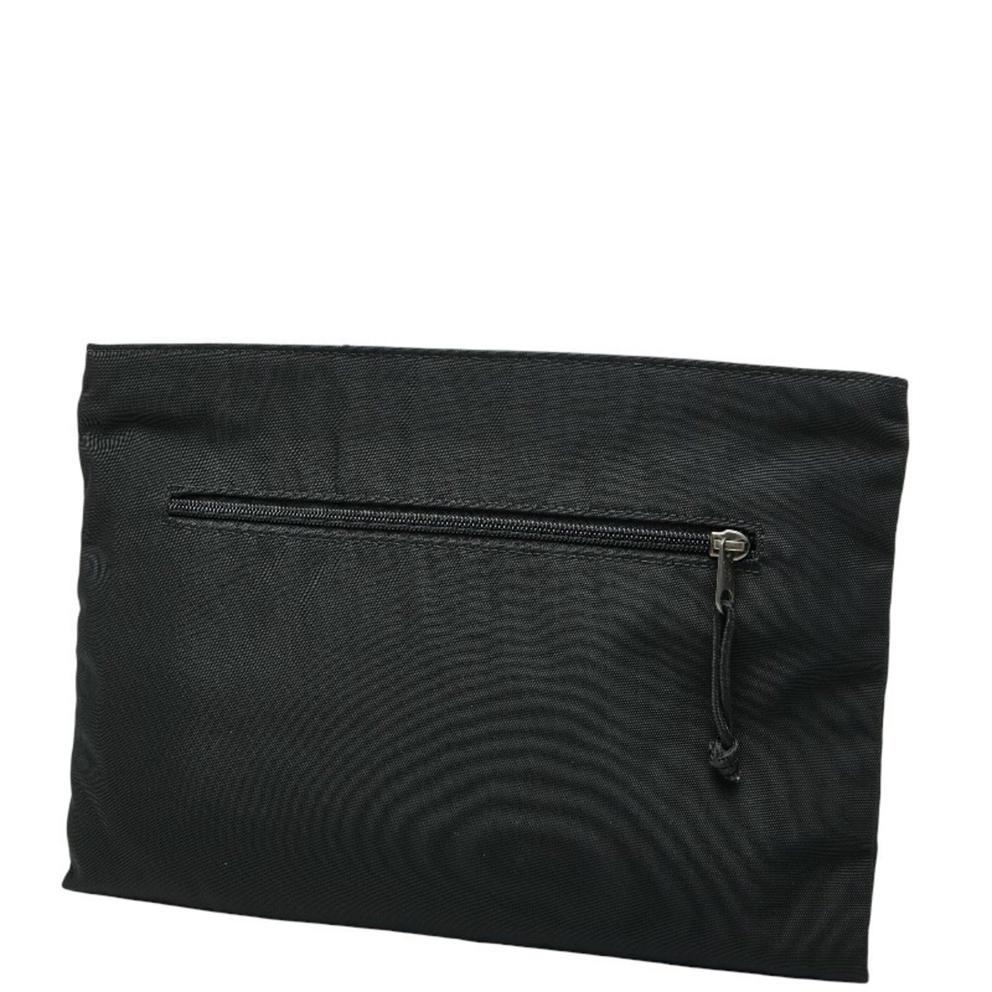 Balenciaga Balenciaga logo clutch bag in black and multicolored nylon for women. Size ONE SIZE - 2 Thumbnail