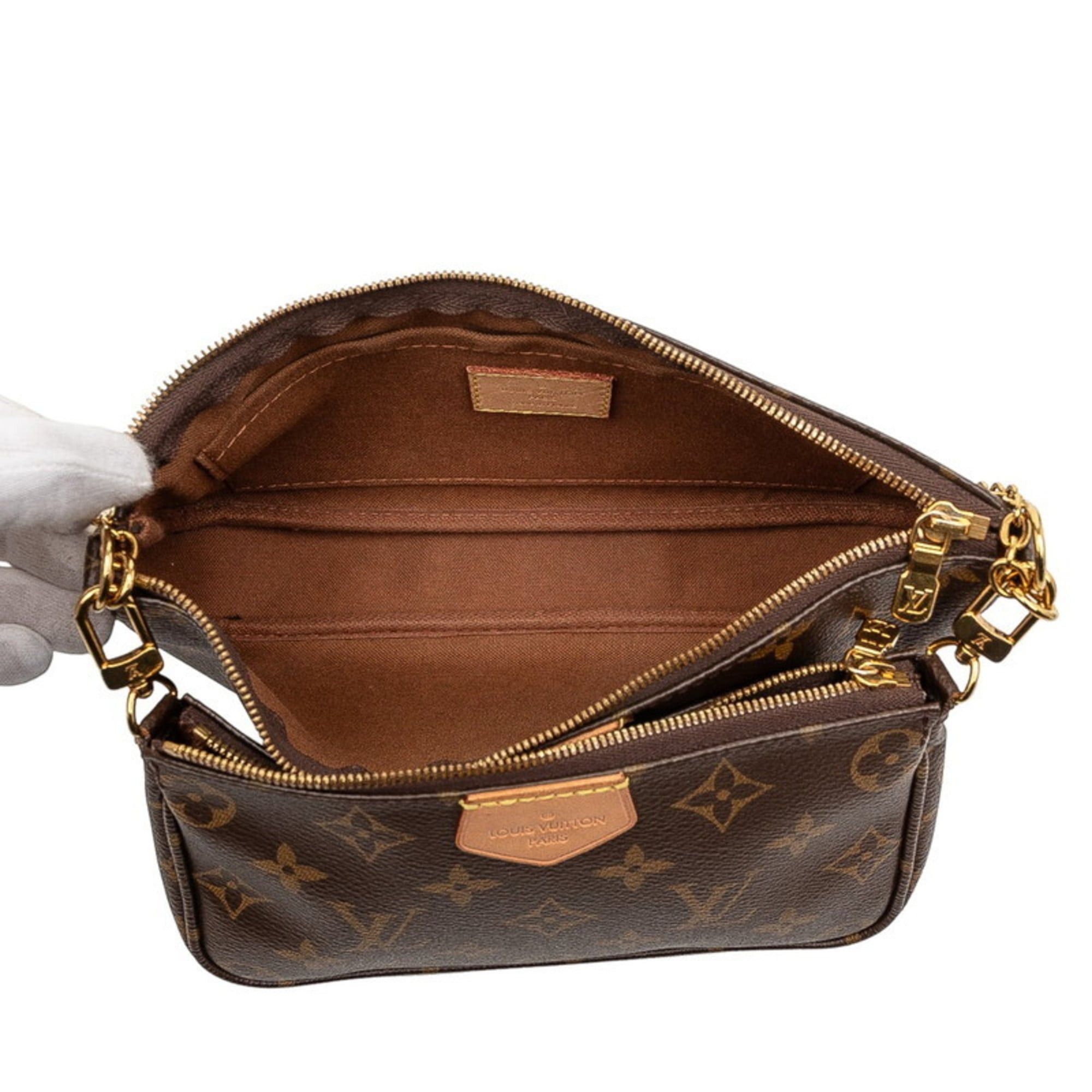 Louis Vuitton Louis Vuitton Monogram Multi Pochette Accessoires Handbag/Shoulder Bag 2WAY M44813 Brown Leather Women's LOUIS VUITTON Size ONE SIZE - 4 Thumbnail