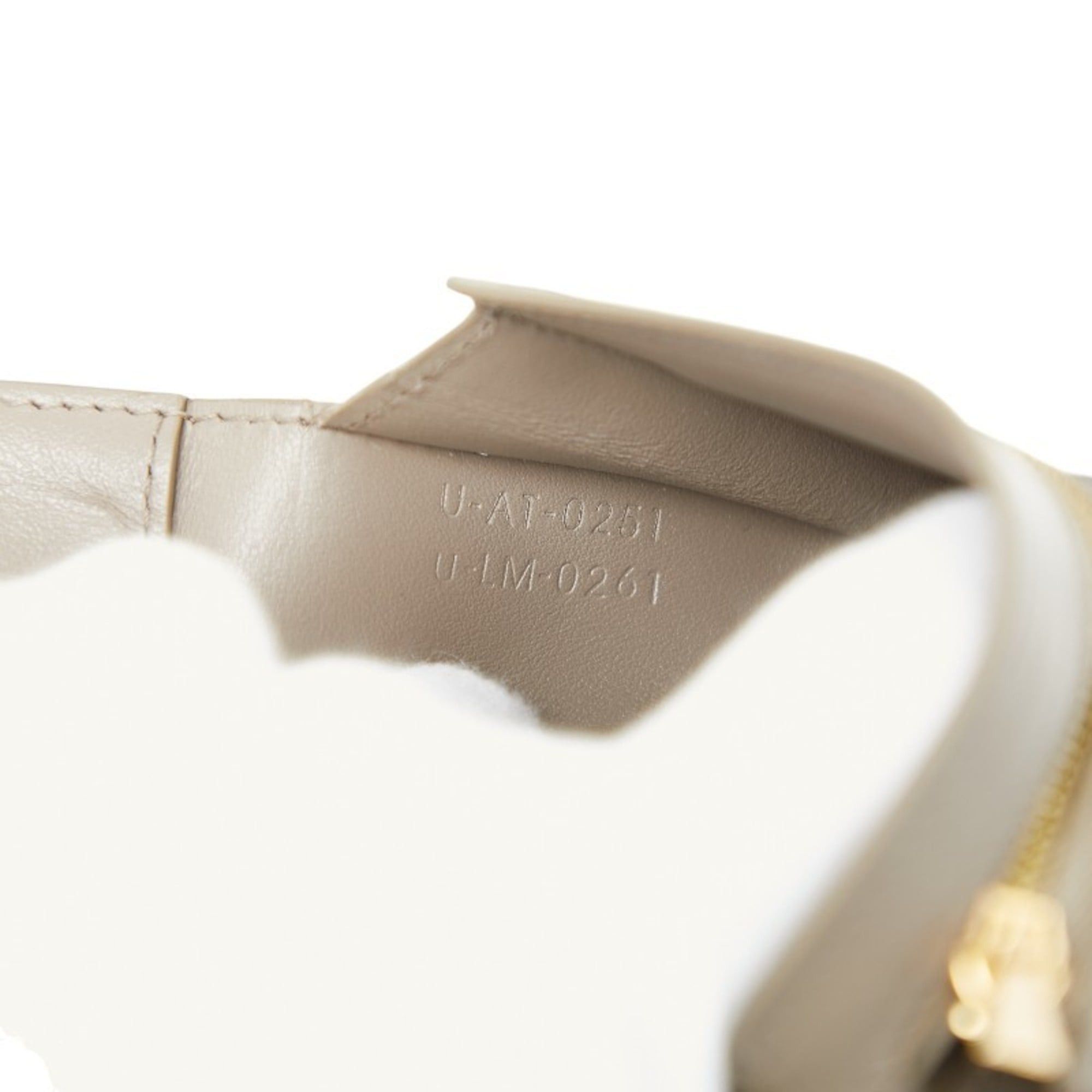 Celine Celine Medium Strap Wallet, Bifold Beige, Blue Leather, Women's, CELINE Size ONE SIZE - 11 Thumbnail