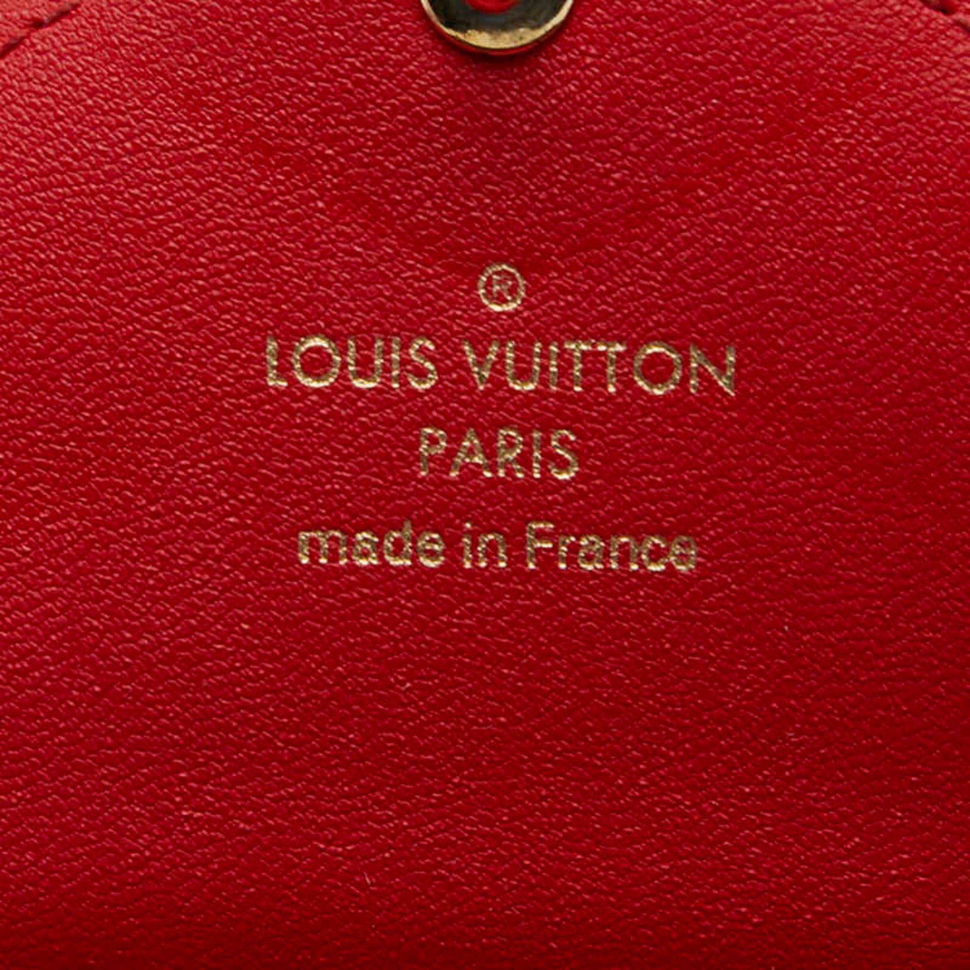 Louis Vuitton Louis Vuitton Monogram Kirigami Pochette (M size only) Pouch M62034 Brown and Red Leather Women's LOUIS VUITTON Size ONE SIZE - 10 Thumbnail