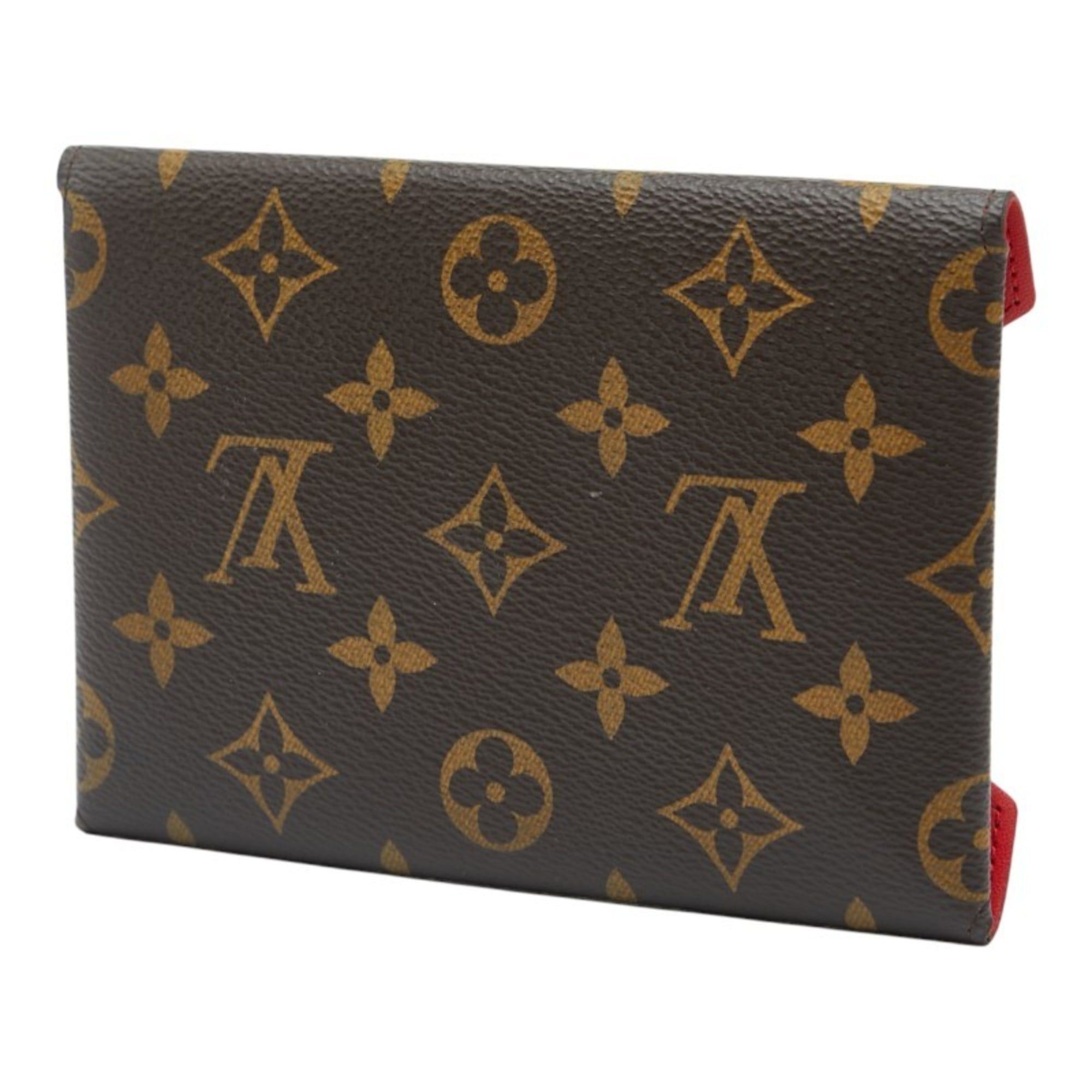 Louis Vuitton Louis Vuitton Monogram Kirigami Pochette (M size only) Pouch M62034 Brown and Red Leather Women's LOUIS VUITTON Size ONE SIZE - 2 Thumbnail