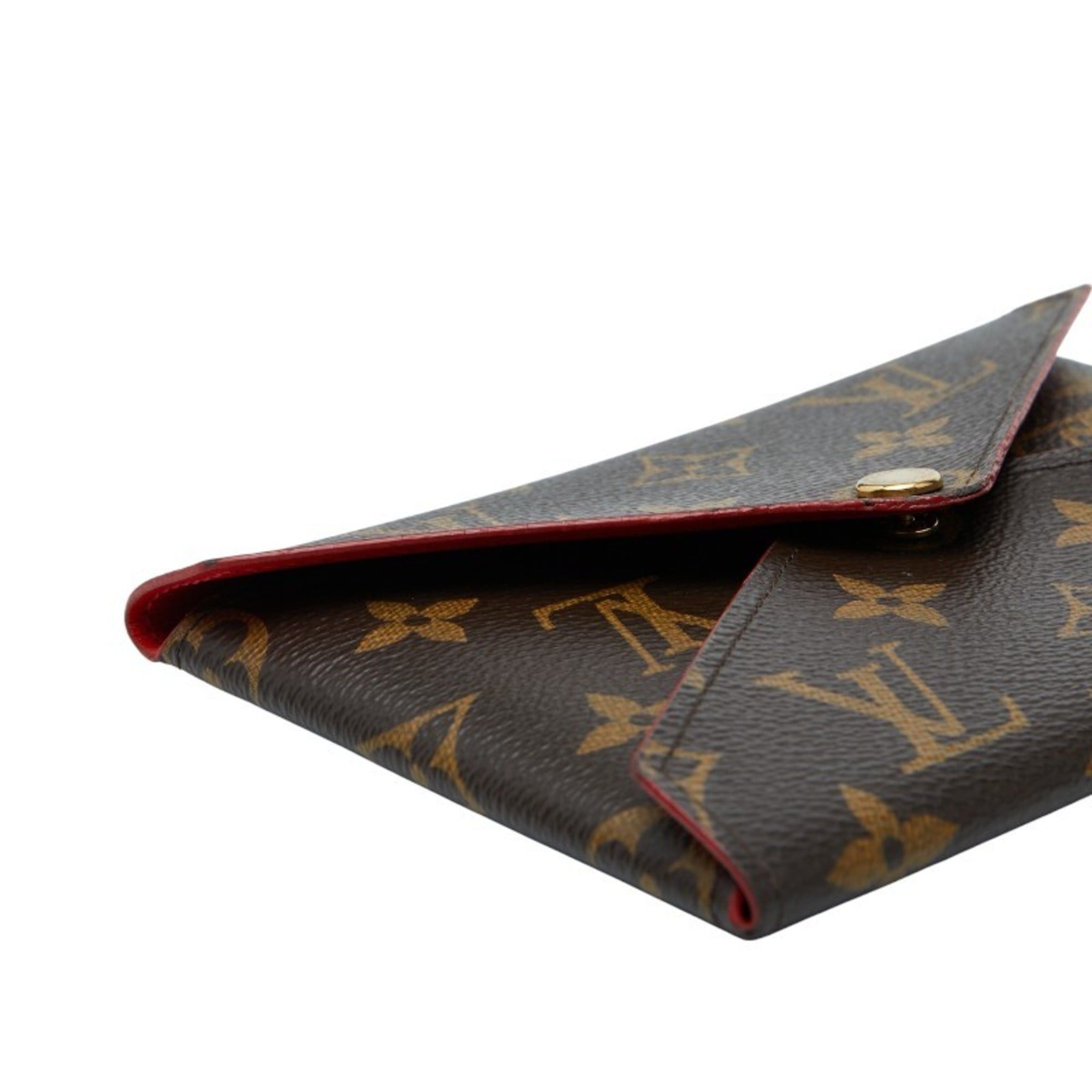 Louis Vuitton Louis Vuitton Monogram Kirigami Pochette (M size only) Pouch M62034 Brown and Red Leather Women's LOUIS VUITTON Size ONE SIZE - 5 Thumbnail