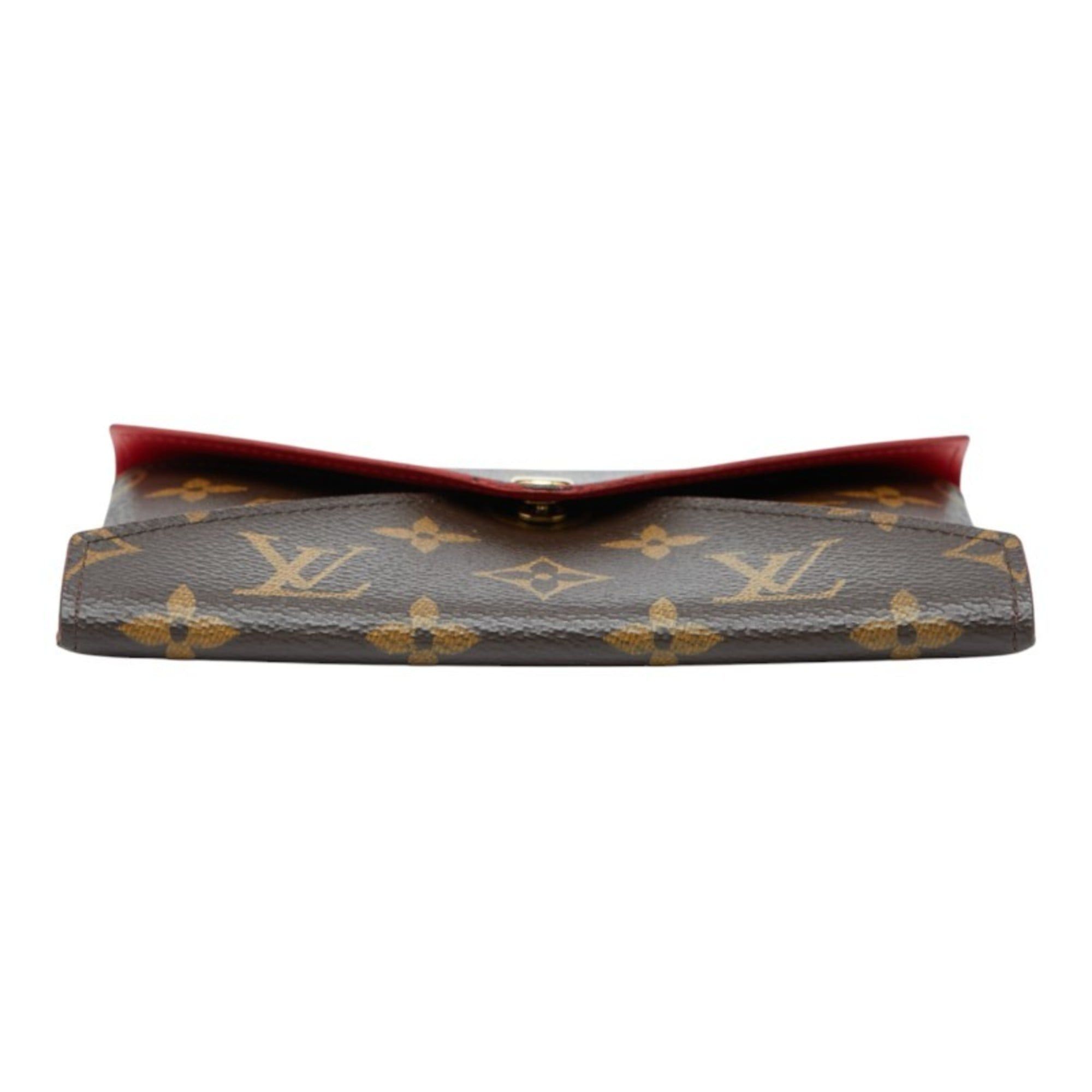 Louis Vuitton Louis Vuitton Monogram Kirigami Pochette (M size only) Pouch M62034 Brown and Red Leather Women's LOUIS VUITTON Size ONE SIZE - 3 Thumbnail