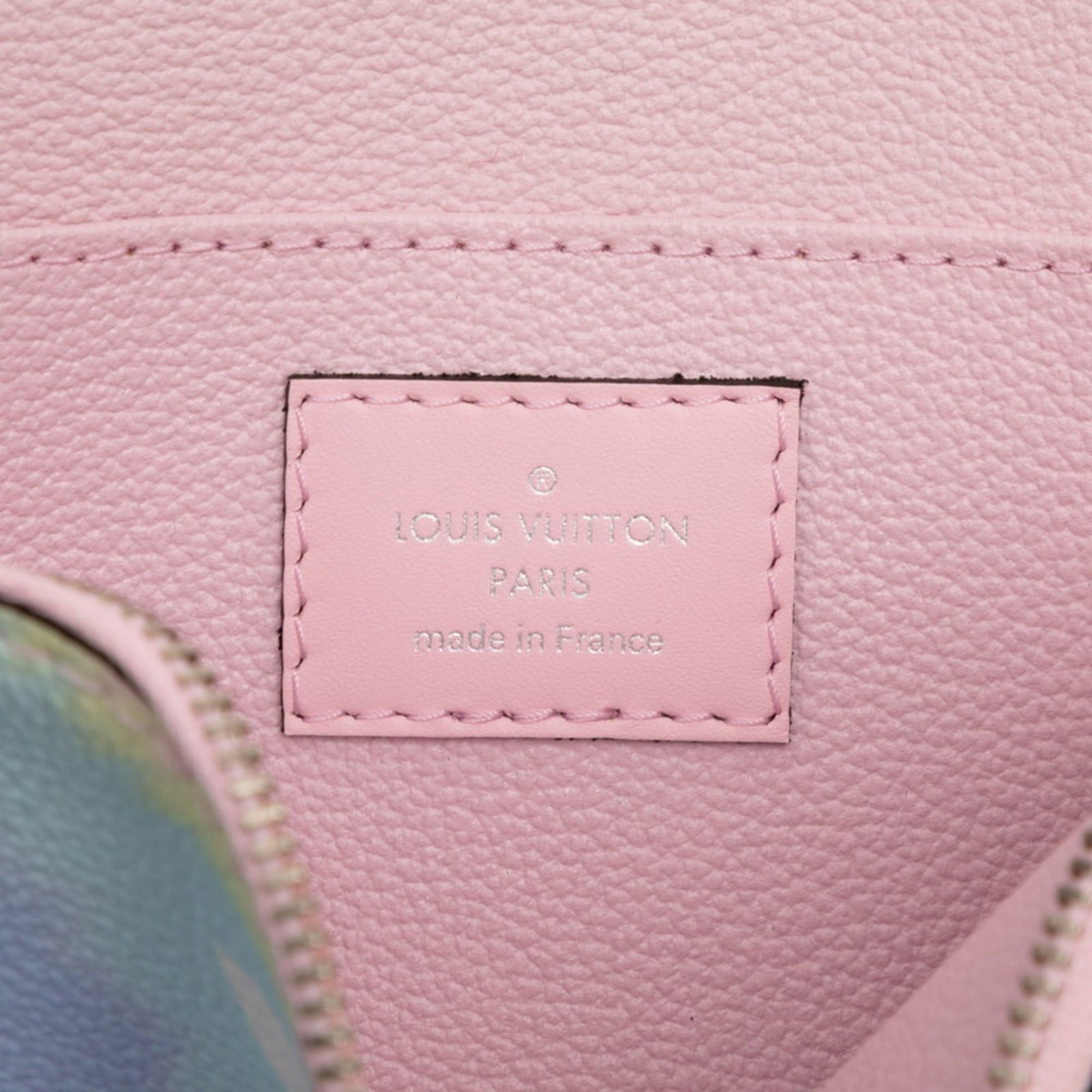 Louis Vuitton Louis Vuitton Giant Monogram Escal Pochette Cosmetic Pouch M69139 Pastel Multicolor Leather Women's LOUIS VUITTON Size ONE SIZE - 5 Thumbnail