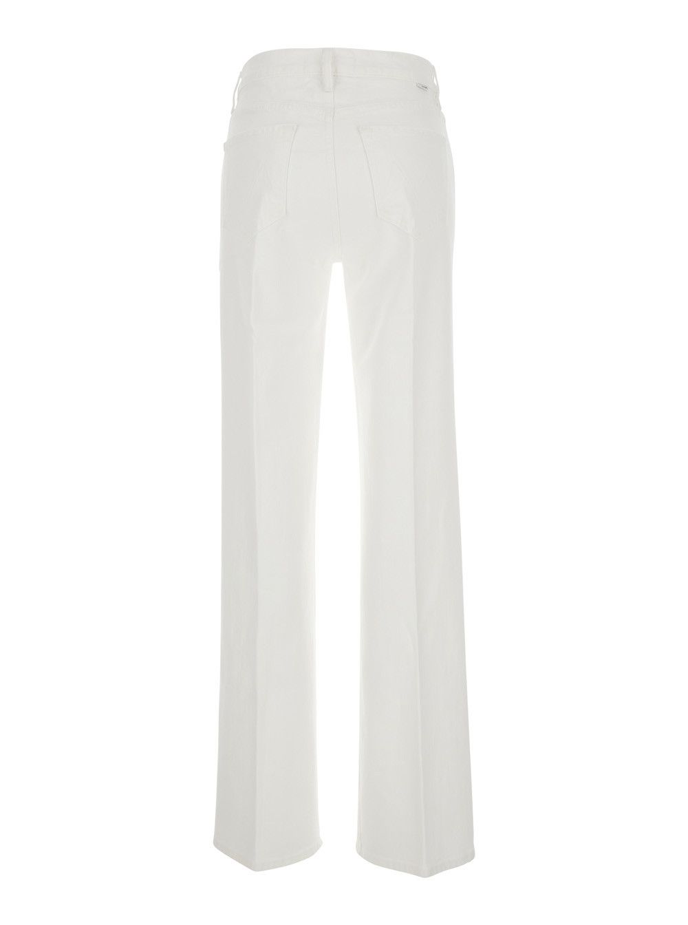 MOTHER Jeans 'The Kick' with Five-Pocket Design in White Cotton for Women Size 31" - 2 Thumbnail