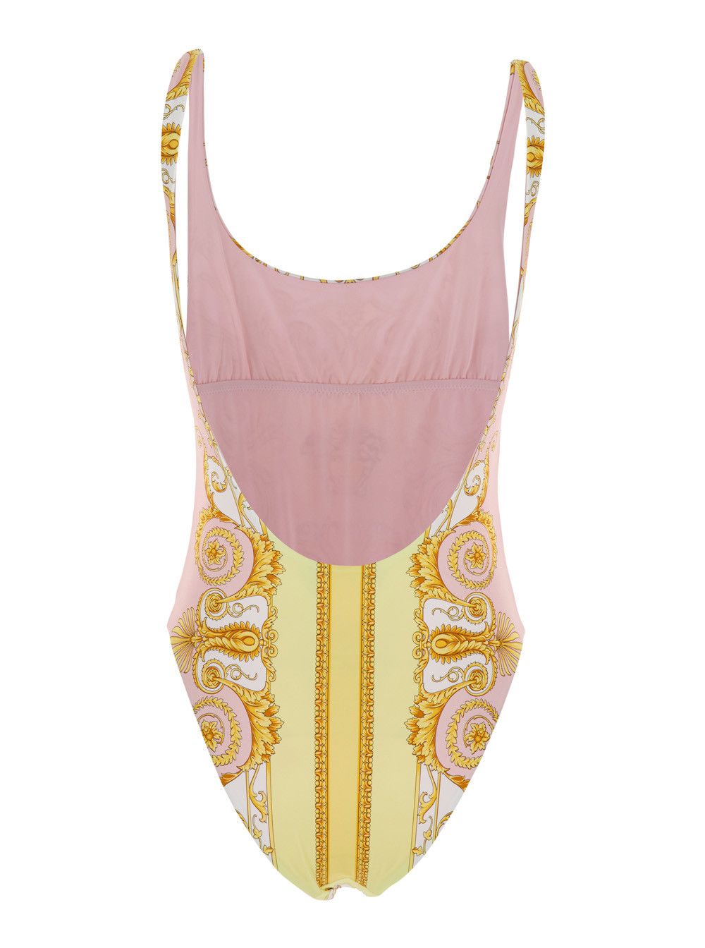 Versace Multicolor One-Piece Swimsuit with All-Over Medusa Print in Tech Fabric for Women Size L / US 10 / IT 46 - 2 Thumbnail