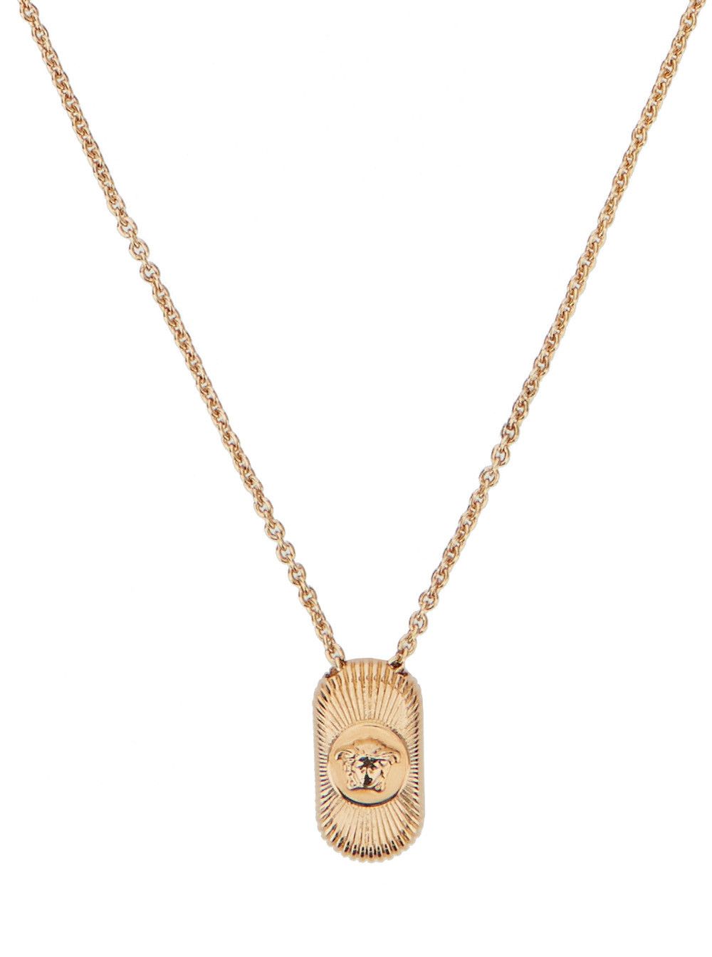 Versace Gold-Colored Necklace with Medusa Head Pendant in Brass for Men Size ONE SIZE - 3 Thumbnail