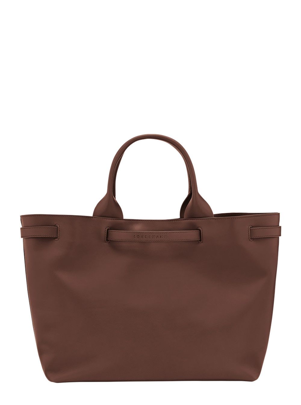 Longchamp Shopper 'Le Smart' with Metallic Detail on the Front in Brown Leather for Women Size ONE SIZE - 3 Thumbnail