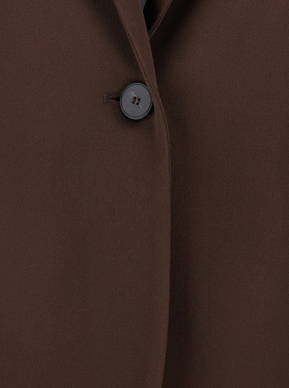 forte_forte Brown Jacket with Peak Revers and Vent in Viscose Blend for Women Size L / US 10 / IT 46 - 3 Thumbnail