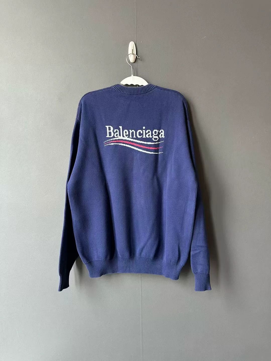 Balenciaga Balenciaga Cola Print Blue Sweater Size US XS / EU 42 / 0 - 2 Thumbnail