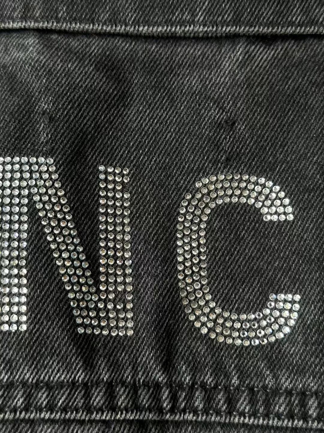 Balenciaga Balenciaga Rhinestone Denim Jacket Size US XS / EU 42 / 0 - 3 Thumbnail