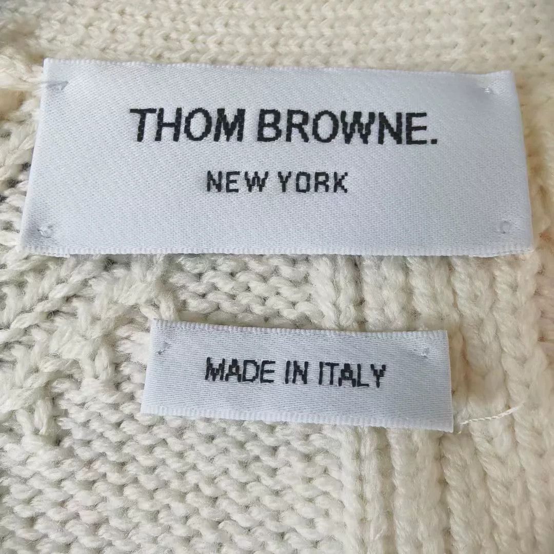 Thom Browne cream button-up cardigan Size US XS / EU 42 / 0 - 3 Thumbnail