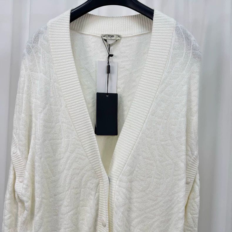 Fendi Fendi Monogram Embroidered Cardigan Size US XL / EU 56 / 4 - 3 Thumbnail