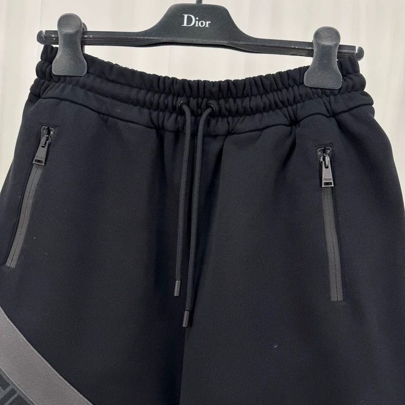 Fendi Fendi Black Monogram Shorts XS Size US 26 / EU 42 - 3 Thumbnail